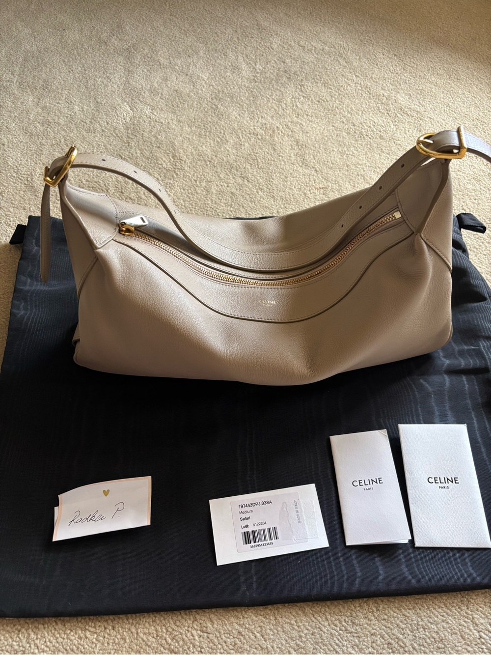 Celine Medium Romy in Safari Color like new with tags